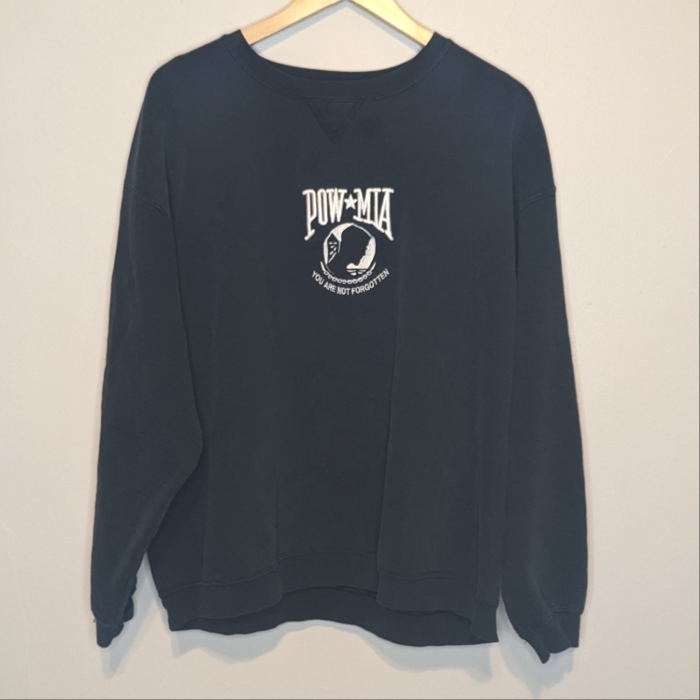 Vintage POW MIA Veterans Crewneck Mens XL